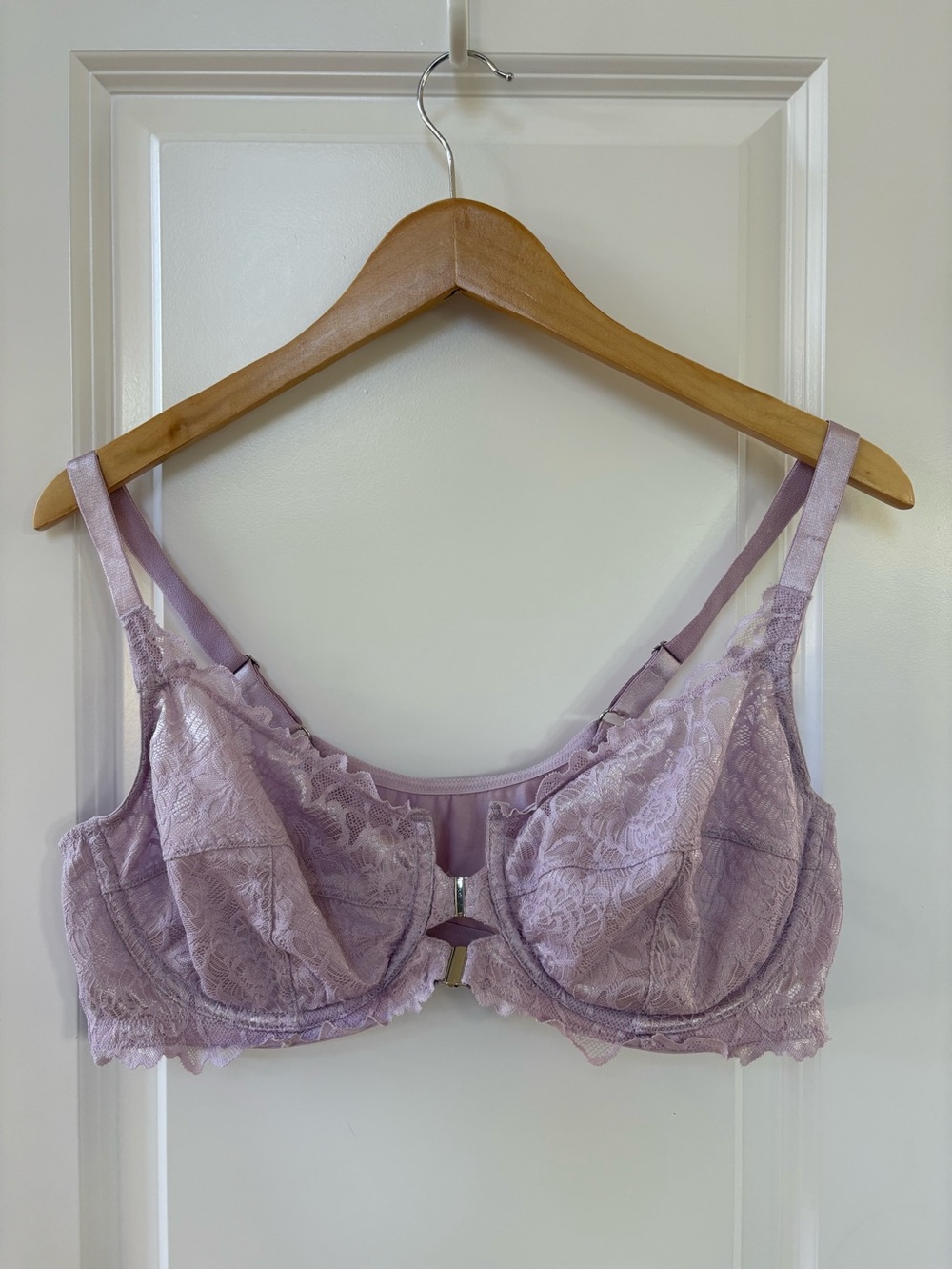 Deesse Unlined Underwire Lace
Magnetic Front-Closure Bra in Light Lavender 40D